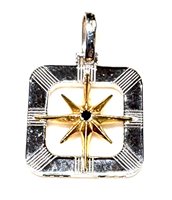 Pendente Arcadia Uomo Mare in Argento Spinello MD101 ROSA DEI VENTI